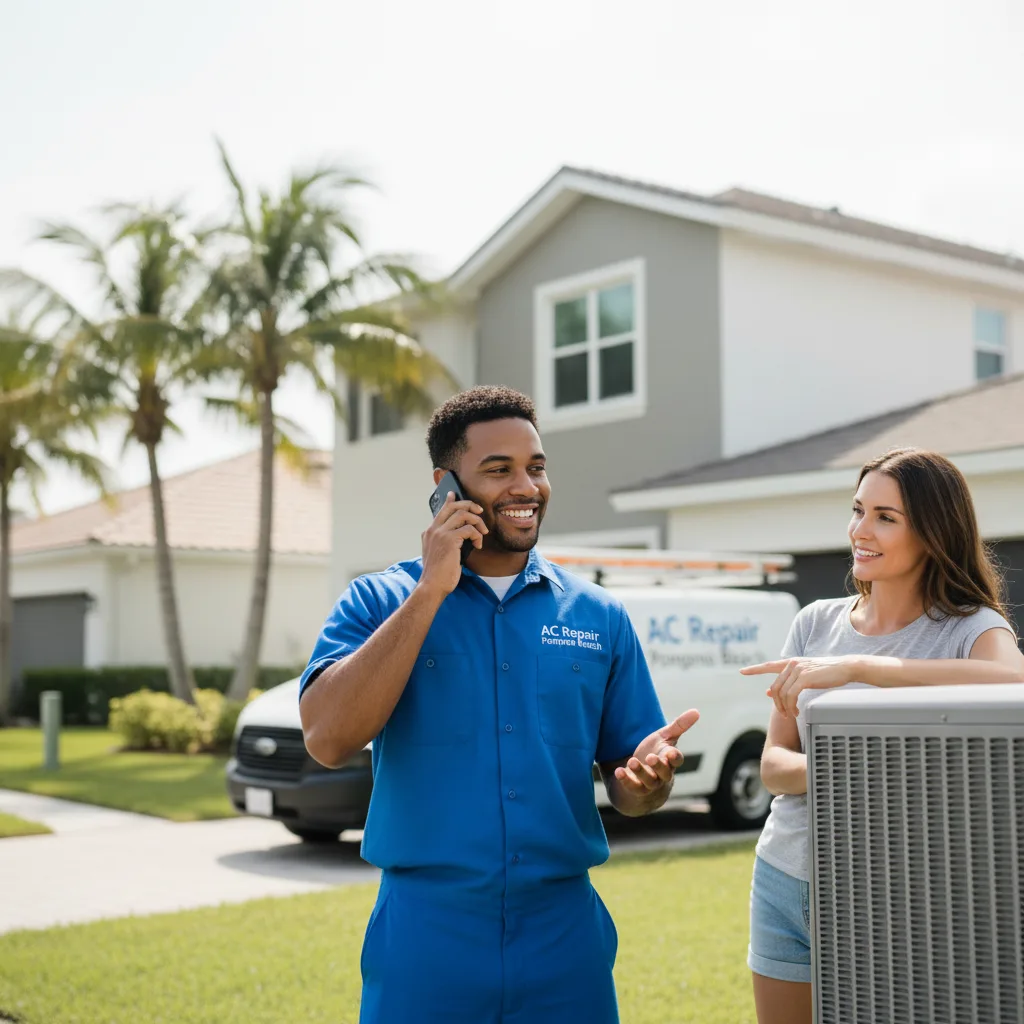 AC Repair Pompano Beach customer support in Early